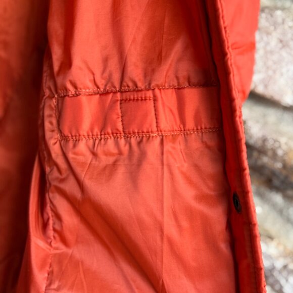 LANDS’ END Women's Burnt Orange Quilted Lightweight Jacket Coat X-Small XS (2-4) - Picture 14 of 16
